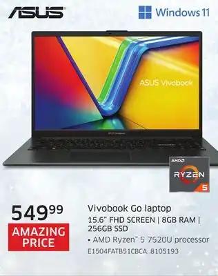 The Source Asus vivobook go laptop offer