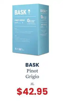 Wine Rack Bask pinot grigio offer
