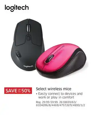 The Source Logitech select wireless mice offer
