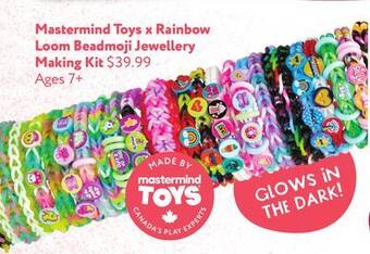 Mastermind Toys X rainbow loom beadmoji jewellery offer