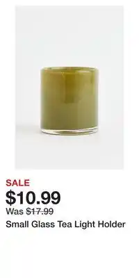 H&M Small glass tea light holder offer