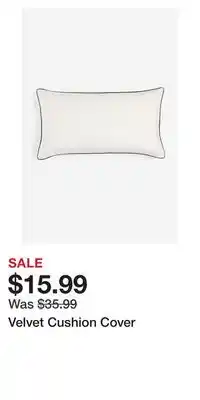 H&M Velvet cushion cover offer