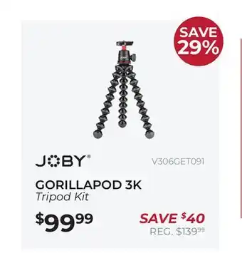 Henry's Tripod kit gorillapod 3k offer