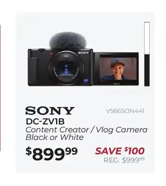 Henry's Dc-zv1b content creator / vlog camera black or white offer