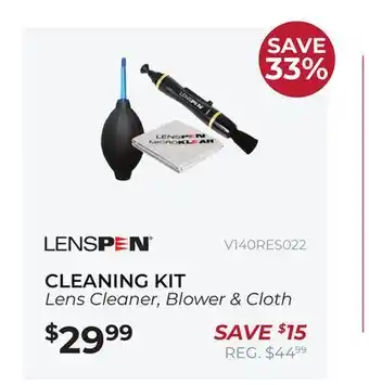 Henry's Cleaning kit lens cleaner, blower & cloth offer