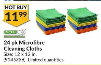 Princess Auto 24 pk microfibre cleaning cloths offer