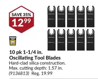 Princess Auto 10 pk 1-1/4 in. oscillating tool blades offer