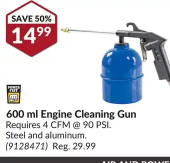Princess Auto 600 ml engine cleaning gun offer