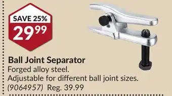 Princess Auto Ball joint separator offer
