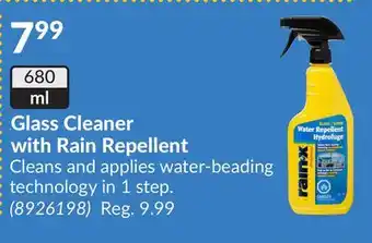 Princess Auto Glass cleaner with rain repellent offer