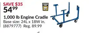 Princess Auto 1, 000 lb engine cradle offer