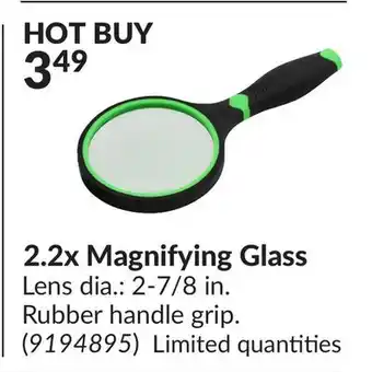 Princess Auto 2.2x magnifying glass lens offer
