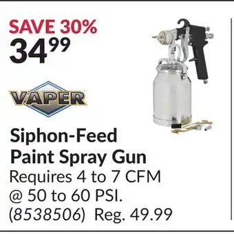 Princess Auto Siphon-feed paint spray gun offer