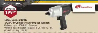 Princess Auto Edge series 2100g 1/2 in. dr composite air impact wrench offer