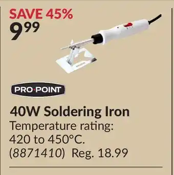 Princess Auto 40w soldering iron offer