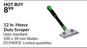 Princess Auto 12 in. heavy duty scraper offer