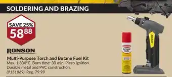 Princess Auto Multi-purpose torch and butane fuel kit offer