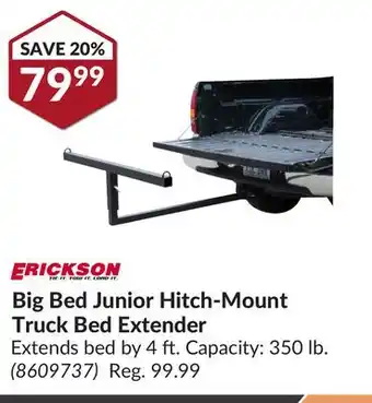 Princess Auto Big bed junior hitch-mount truck bed extender offer