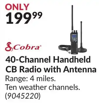 Princess Auto 40-channel handheld cb radio offer