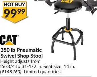 Princess Auto 350 lb pneumatic swivel shop stool offer