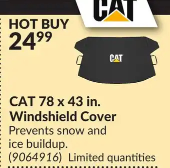 Princess Auto Cat 78 x 43 in. windshield cover offer