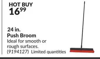 Princess Auto 24 in. push broom offer
