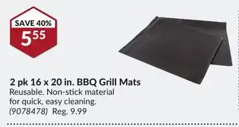 Princess Auto 2 pk 16 x 20 in. bbq grill mats offer