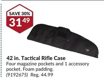 Princess Auto 42 in. tactical rifle case offer