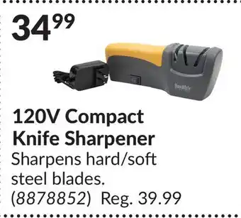 Princess Auto 120v compact knife sharpener offer