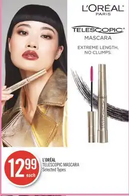 Shoppers Drug Mart L'oréal telescopic mascara offer