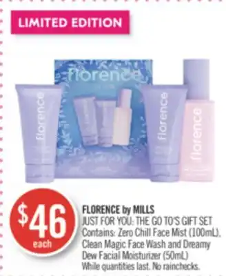 Shoppers Drug Mart Florence by mills just for you: the go to's gift set offer
