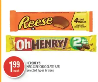 Shoppers Drug Mart Hershey's king size chocolate bar offer