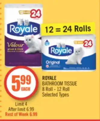 Shoppers Drug Mart Royale bathroom tissue offer
