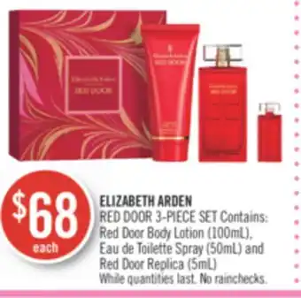 Shoppers Drug Mart Elizabeth arden red door 3-piece set offer
