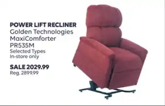 Shoppers Drug Mart Power lift recliner offer