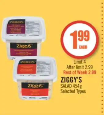 Shoppers Drug Mart Ziggy's salad offer