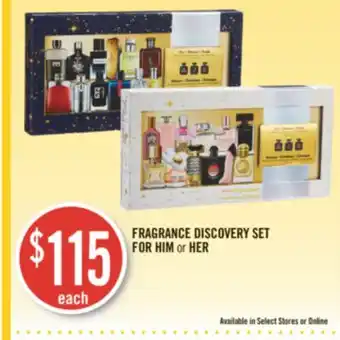 Shoppers Drug Mart Fragrance discovery set for him or her offer
