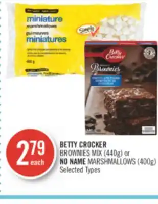 Shoppers Drug Mart Betty crocker brownies mix (440g) or no name marshmallows (400g) offer