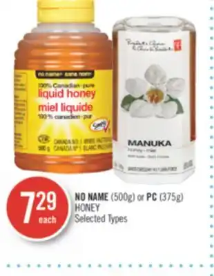 Shoppers Drug Mart No name (500g) or pc (375g) honey offer
