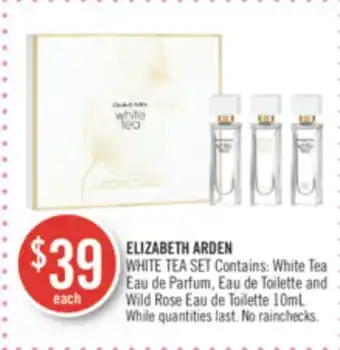 Shoppers Drug Mart Elizabeth arden white tea set offer