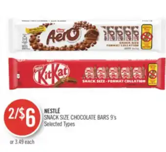 Shoppers Drug Mart Nestlé snack size chocolate bars offer