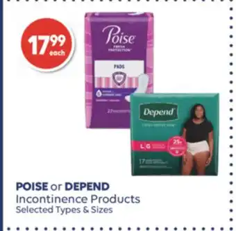 Wellwise by Shoppers Poise or depend incontinence products offer