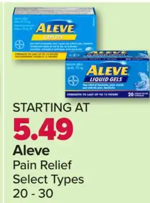 PharmaChoice Aleve pain relief offer