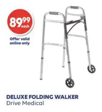 Wellwise by Shoppers Deluxe folding walker offer
