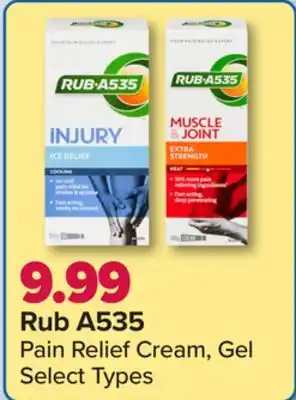 PharmaChoice Rub a535 pain relief cream, gel offer