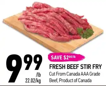 Coppa's Fresh Market Fresh beef stir fry offer