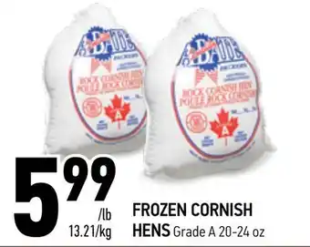 Coppa's Fresh Market Frozen cornish hens offer
