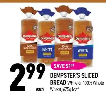 Coppa's Fresh Market Dempster's sliced bread offer