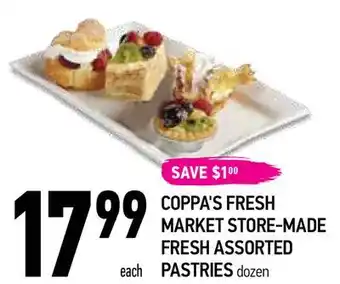 Coppa's Fresh Market Coppa's fresh market store-made fresh assorted pastries offer