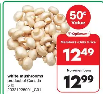 Wholesale Club White mushrooms, 5 lb offer
